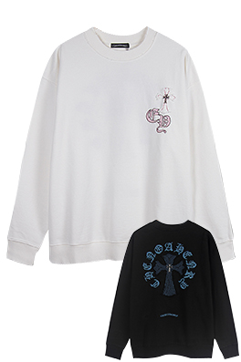 【クロムハーツタイプ】メンズ レディース スウェットTシャツ  aat21484