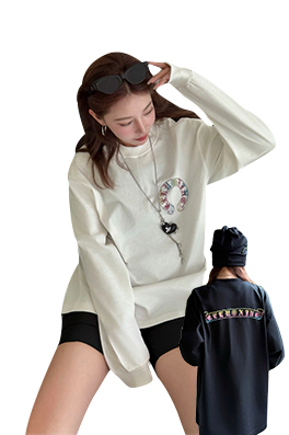 【クロムハーツタイプ】メンズ レディース 長袖 Tシャツ  aat21513