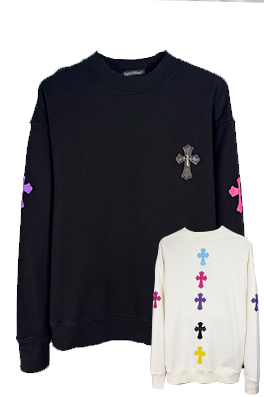 最終値下げ⭐️クロムハーツネイビー 長袖カットソー CHROME HEARTS クロムハーツ（原本無） バック ダガー アーム