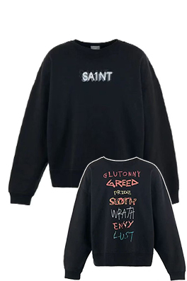 【セント マイケル】メンズ レディース スウェットTシャツ    aat21579