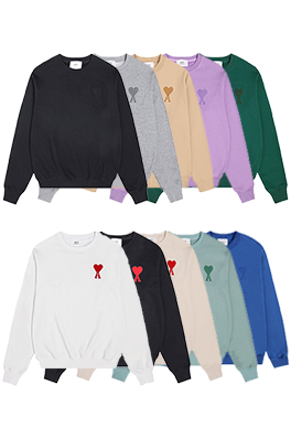 【アミ】メンズ レディース スウェットTシャツ aat21615
