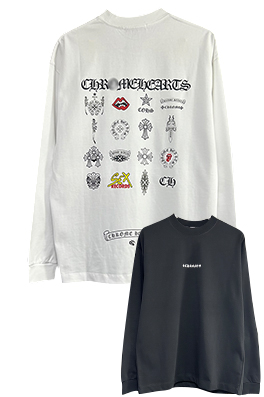 【クロムハーツタイプ】 メンズ レディース 長袖Tシャツ  aat21662