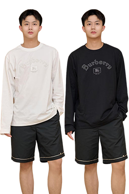 【バーバリータイプ】メンズ レディース 長袖Tシャツ aat21673