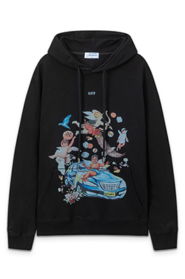 【オフホワイトタイプ】フード Tシャツ パーカー    aat21706