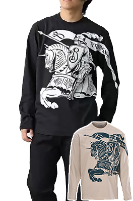 【バーバリータイプ】メンズ レディース 長袖Tシャツ aat21745