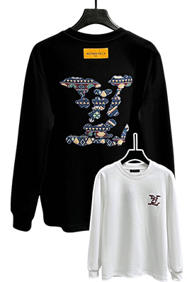 【ヴィトンタイプ】メンズ レディース 長袖Tシャツ aat21755