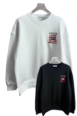 【ロエベタイプ】メンズ レディース スウェットTシャツ    aat21788