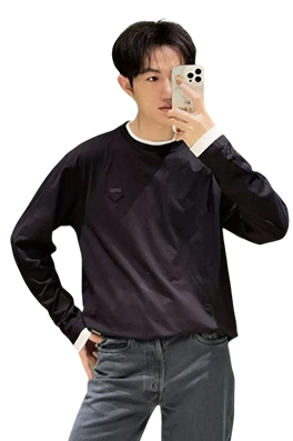【プラダタイプ】メンズ レディース 長袖Tシャツ  aat21802