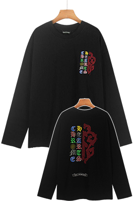 【クロムハーツタイプ】メンズ レディース 長袖Tシャツ  aat21806