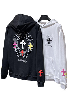 【クロムハーツタイプ】 メンズ レディース フードTシャツ パーカー  aat21817