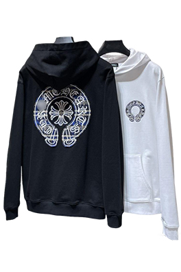 【クロムハーツタイプ】 メンズ レディース フードTシャツ パーカー  aat21818