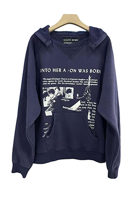 【ERD】メンズ レディース フードTシャツ パーカー   aat21842