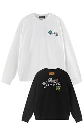 【ヴィトンタイプ】メンズ レディース長袖 スウェットTシャツ   aat21923