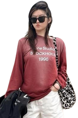 【アクネ ストゥディオ ズ】メンズ レディース 長袖Tシャツ  aat22049