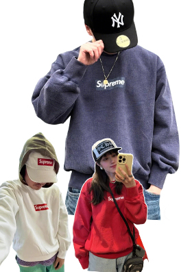 【シュプリームタイプ】WASH BOXメンズ レディース スウェットTシャツ aat22067