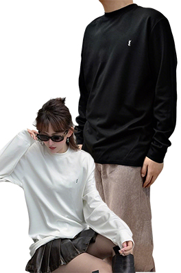 【サンローランタイプ】メンズ レディース 長袖Tシャツ   aat22076