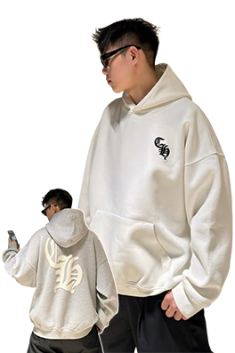 【クロムハーツタイプ】 メンズ レディースフード Tシャツ パーカー aat22121
