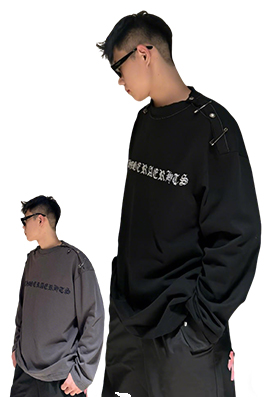 【クロムハーツタイプ】 メンズ レディース 長袖スウェットTシャツ aat22126