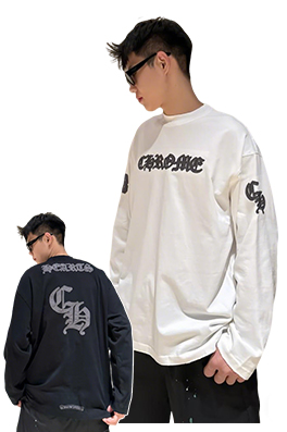 【クロムハーツタイプ】 メンズ レディース 長袖スウェットTシャツ aat22128