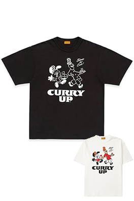 【ヒューマンメイド】CURRY UP×VERDYメンズ レディース 半袖Tシャツ   aat22163