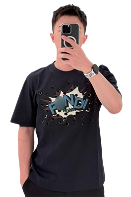 【フェンディタイプ】メンズ レディース メンズ レディース 半袖Tシャツ aat22175