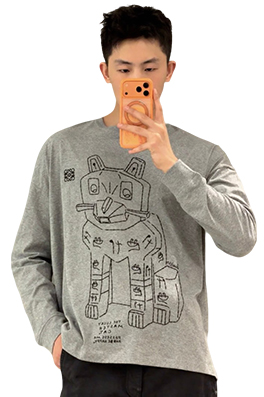 【ロエベタイプ】メンズ レディース 長袖 Tシャツ aat22176