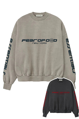 【フィアオブゴッド】メンズ レディース 長袖スウェットTシャツ aat22232