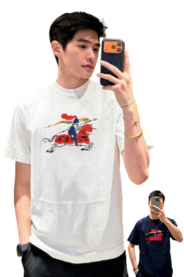 【バーバリータイプ】メンズ レディース 半袖Tシャツ aat22252