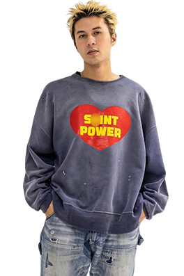 【セント マイケル】メンズ レディース 長袖スウェットTシャツ aat22328