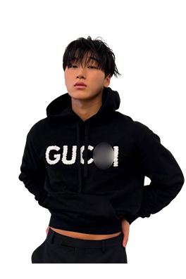 【グッチタイプ】フード Tシャツ パーカー  aat22462