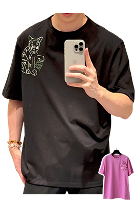 【ロエベ】メンズ レディース 半袖Tシャツ  aat22469