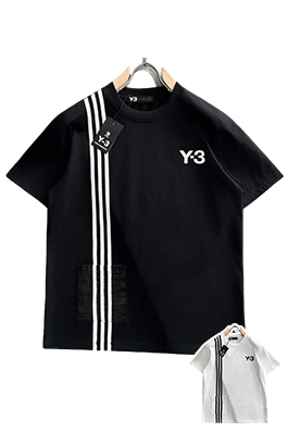 【ヨウジヤマモトタイプ】×【アディダスタイプ】メンズ レディース 半袖Tシャツ  aat22510
