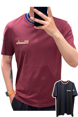 【モンクレールタイプ】メンズ レディース　ニット 半袖Tシャツ aat22584