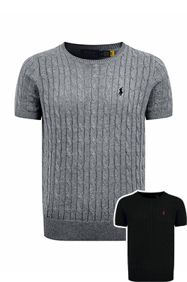 【RALPH LAUREN】メンズ レディース　ニット 半袖Tシャツ aat22682