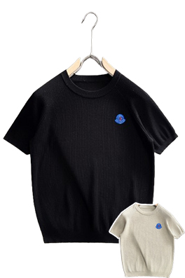【モンクレールタイプ】メンズ ニット 半袖Tシャツ aat22791
