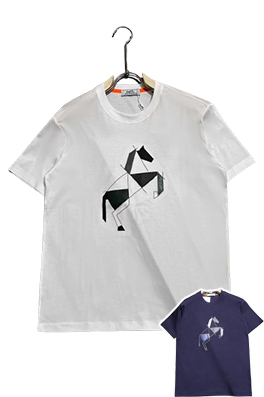 【エルメスタイプ】メンズ レディース 半袖Tシャツ  aat22849