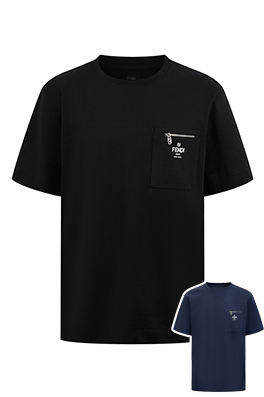 【フェンディタイプ】メンズ レディース 半袖Tシャツ  aat22858