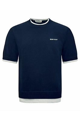 【ミュウミュウタイプ】メンズ レディース　ニット 半袖Tシャツ  aat22860