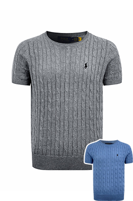 【RALPH LAUREN】メンズ レディース　ニット 半袖Tシャツ  aat22863