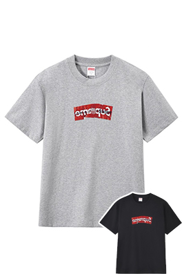 【シュプリームタイプ】×【コムデギャルソン】メンズ レディース 半袖Tシャツ  aat22947