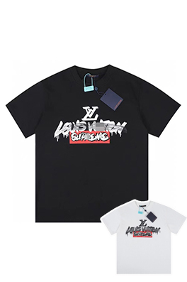 【シュプリームタイプ】×【ヴィトンタイプ】メンズ レディース 半袖Tシャツ  aat22971