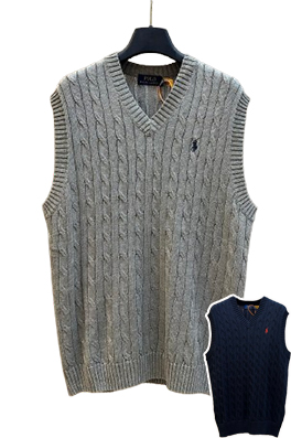 【RALPH LAUREN】メンズ レディース　ニット タンクトップ  aat23031