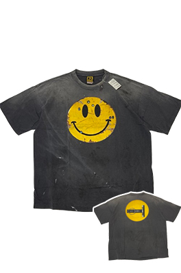 【セント マイケル】×【THE KLF SMILE】メンズ レディース 半袖Tシャツ aat23147