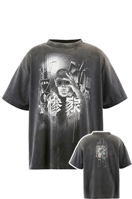 【セント マイケル】×【SANTASTIC】メンズ レディース 半袖Tシャツ aat23148