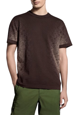 【ヴィトンタイプ】メンズ レディース　ニット 半袖Tシャツ aat23345