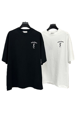 【サンローランタイプ】メンズ レディース 半袖Tシャツ aat23357