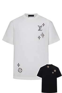 【ヴィトンタイプ】メンズ レディース　ニット 半袖Tシャツ aat23406