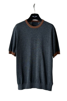 【プラダタイプ】メンズ レディース　ニット 半袖Tシャツ aat23426