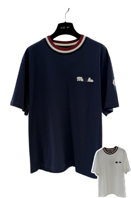 【モンクレールタイプ】メンズ レディース　ニット 半袖Tシャツ aat23448