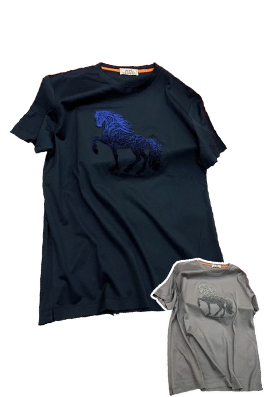 【エルメスタイプ】メンズ  半袖Tシャツ aat23449